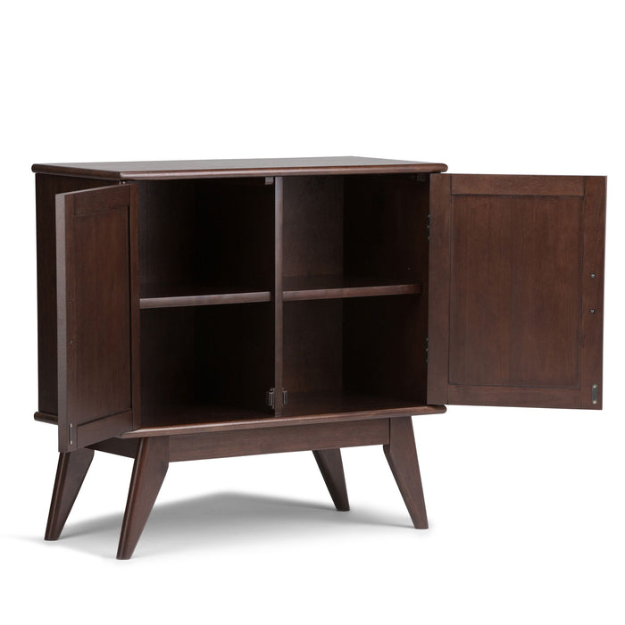 Draper - Low Storage Cabinet - Medium Auburn Brown