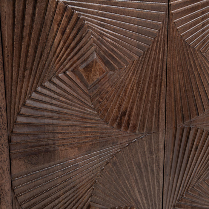 Lina - 4 Door Cabinet - Kona Brown