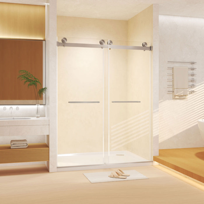 Frameless Double Sliding Shower Door