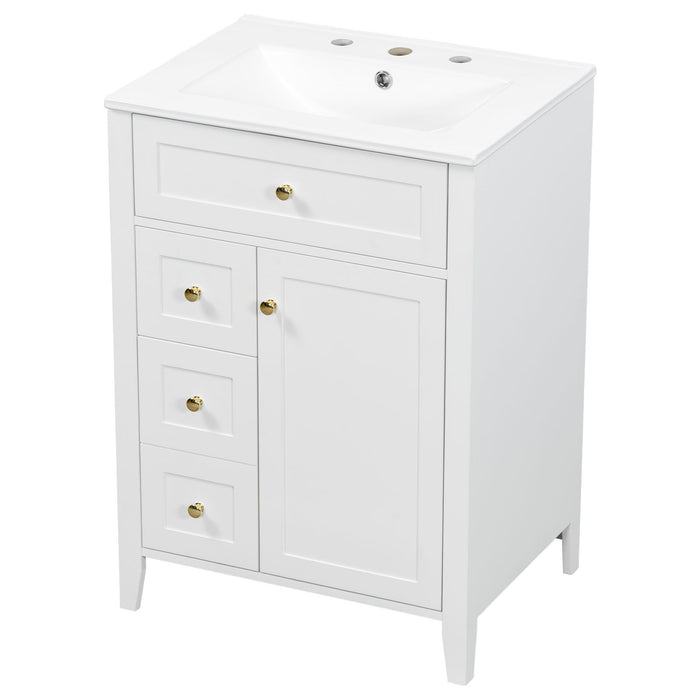 Modern Black Bathroom Vanity With Sink