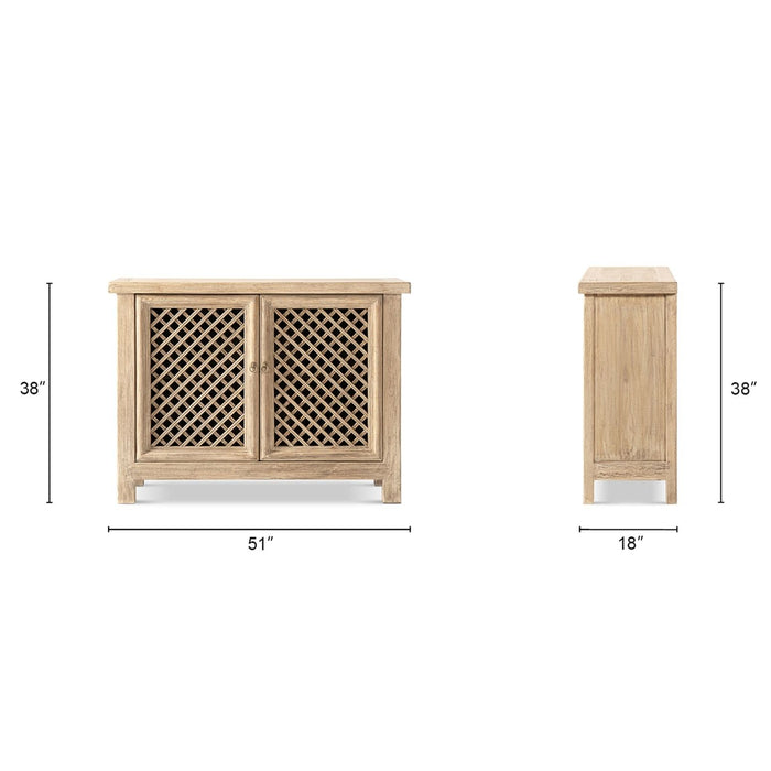 Arden - 2 Door Accent Storage Cabinet - Natural