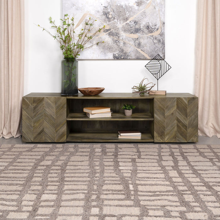 Jessie - 2 Door TV Stand - Brown