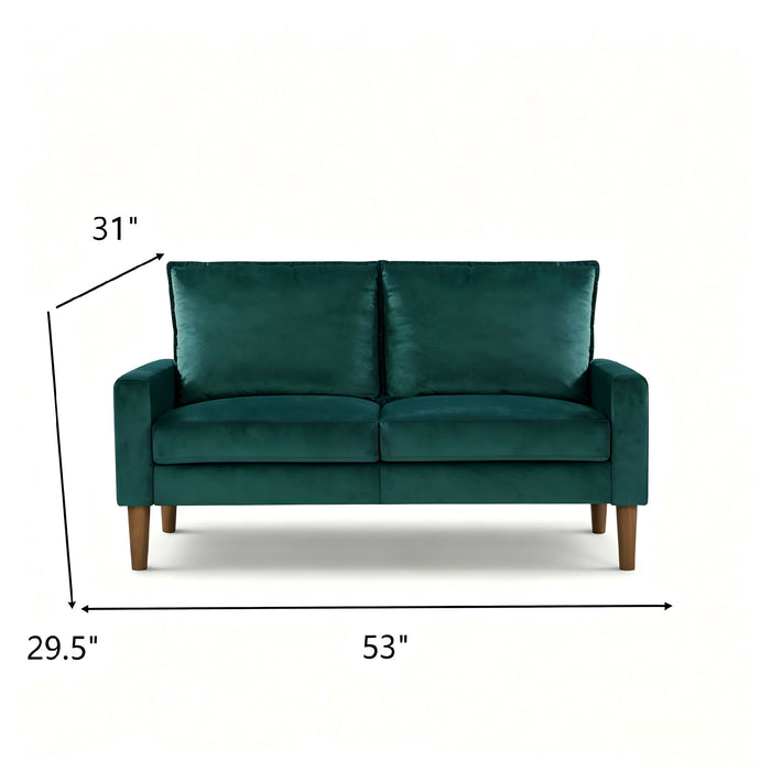 Upholstered Loveseat Sofa, 2 Seater Couch For Living Room Apartment