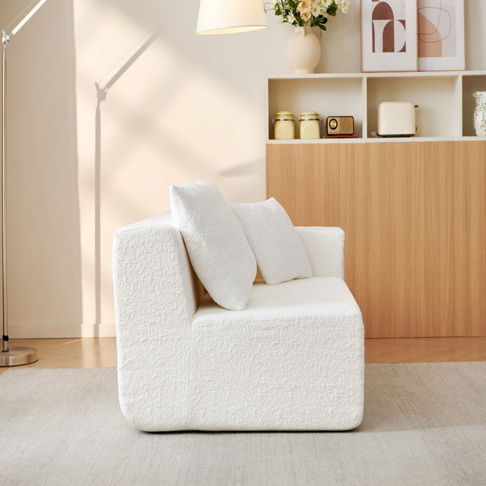 Modular Cloud Sectional Couch With L Shape Chaise, Deep Seat