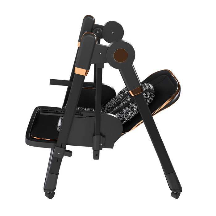 Convertible Baby High Chair To Rocker With 5 Point Harness