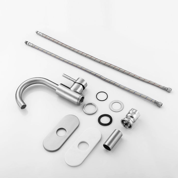 Modern Bathroom Faucet Single Hole Single Handle