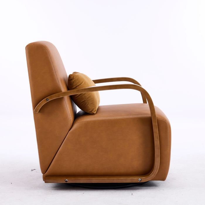 Swivel Accent Rotatable Ergonomic Single Chair For Living Room