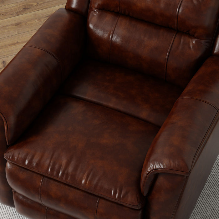 Swivel Recliner With Manual Adjustable Footrest