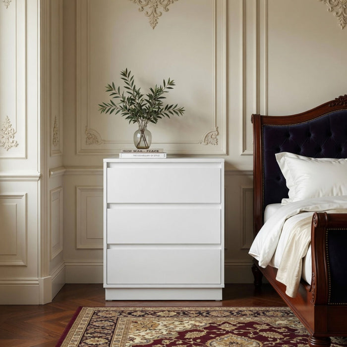 3 Drawer Nightstand, Bedroom Side Table