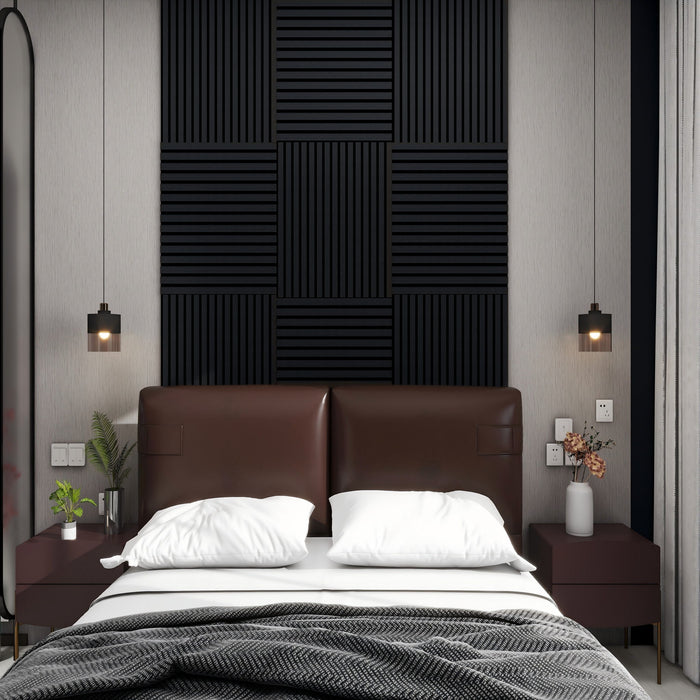 Acoustic Panels With Strip Design, Sound Absorbing Wall & Ceiling Panels