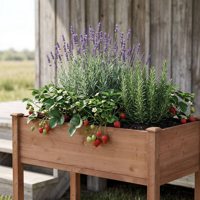 Elevated Raised Garden Bed For Outdoor