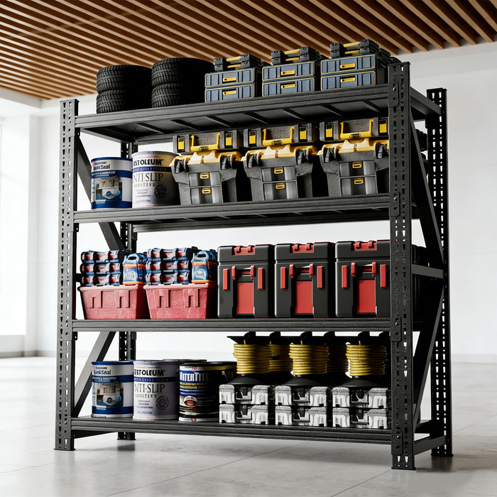 Heavy Duty 4 Shelf Garage Shelving Unit