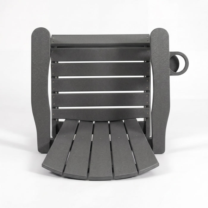 Bar Height Adirondack Chair With Cup Holder And Armrests
