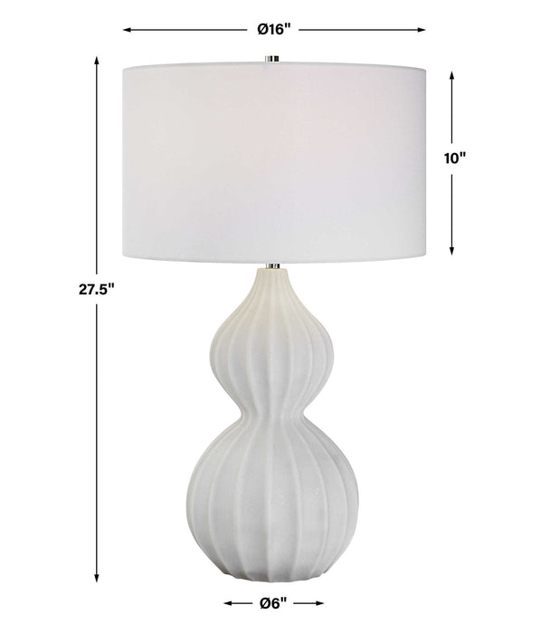 Antoinette - Marble Table Lamp - White