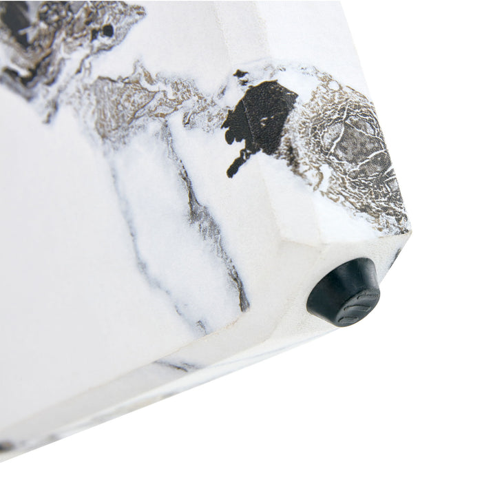 Modern Round Glass Coffee Table With Tempered Glass