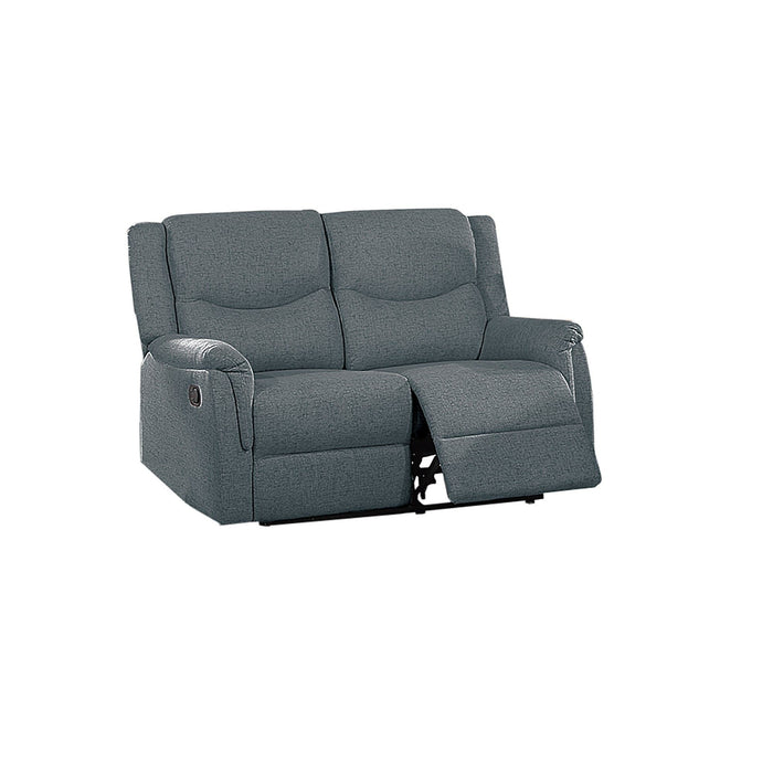Modern Style Recliner Loveseat With Plush Armrest And Headrest