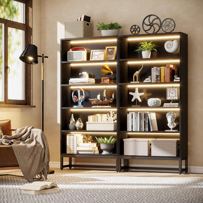 5 Tier Heavy Duty Bookshelf For Living Room