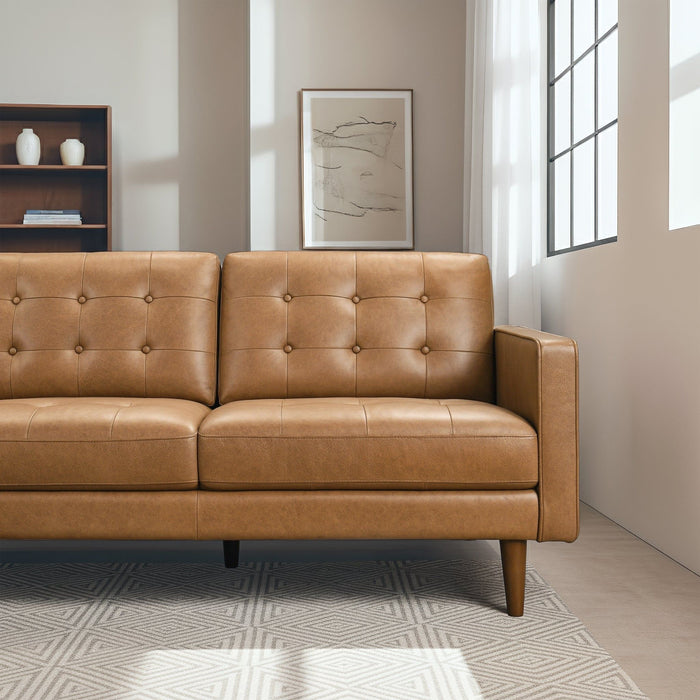 Lucco - L-Shaped Sectional Sofa With Chaise - Tan