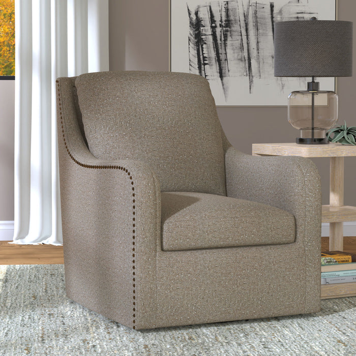 Anna - Swivel Chair - Taupe Canyon