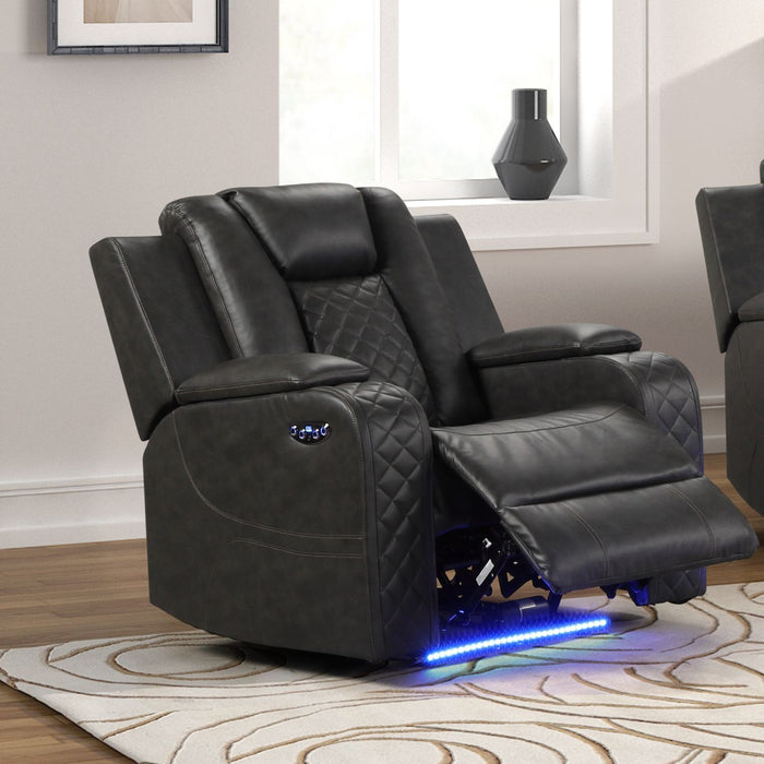 Benz - LED & Power Recliner Chair With Adjustable Headrest