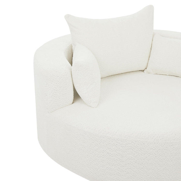 360° Swivel Chair Accent Barrel Chair With Removable Pillows
