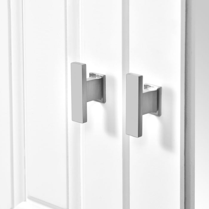 Wall Mounted Bathroom Cabinet With Mirror And 5 Shelves, Rectangular Design