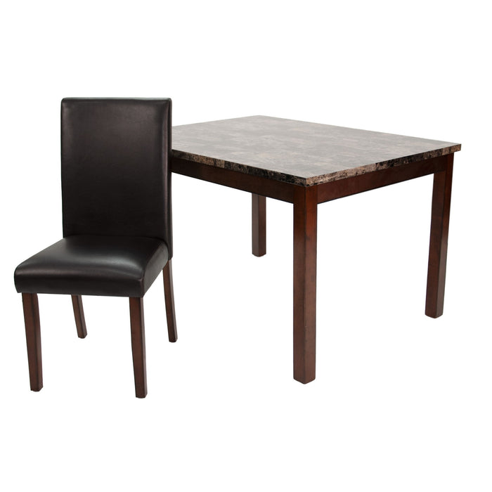 Dining Table With 4 Upholstered Side Chairs