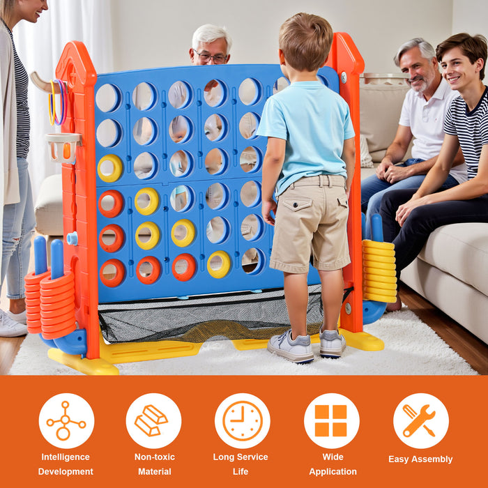 4 To Score Giant Game Set With Mesh Bag & Jumbo Connect 4