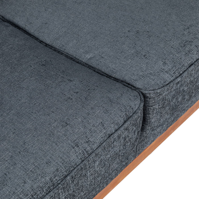 Retro Modern Loveseat With Button Tufted Upholstery