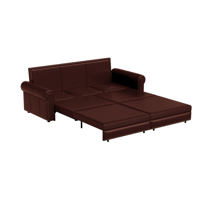 Chesterfield Sofa & Pull Out Bed