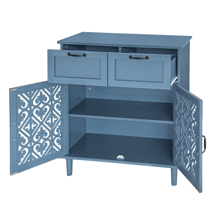 2 Door 2 Drawer Elegant Cabinet