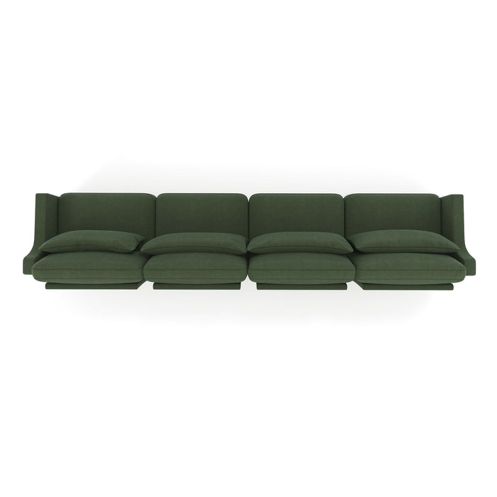Elegant Sofa With Ergonomic Design And Lumbar Pillows