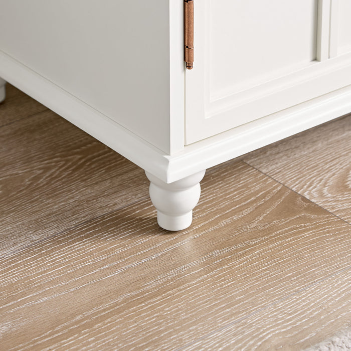 Floor Cabinet With Adjustable Shelf, Storage For Entryway