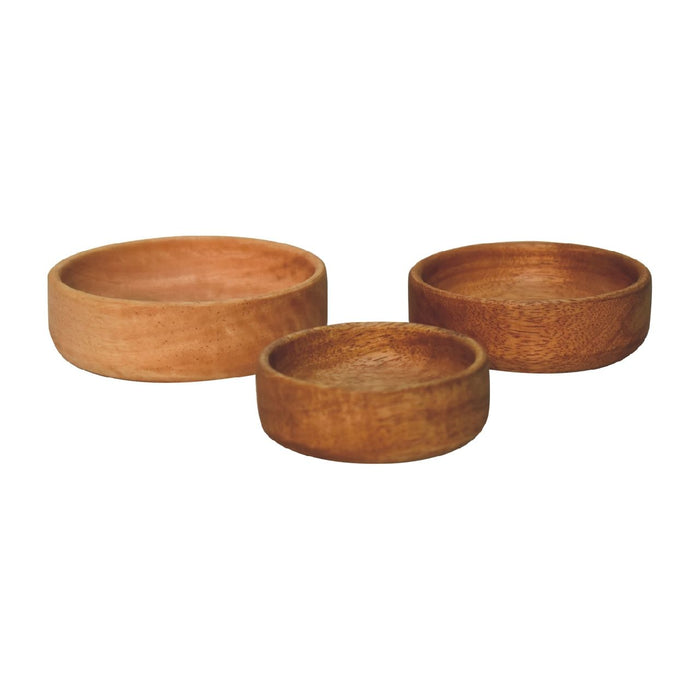 Fruit Bowl (Set of 3) - Light Brown