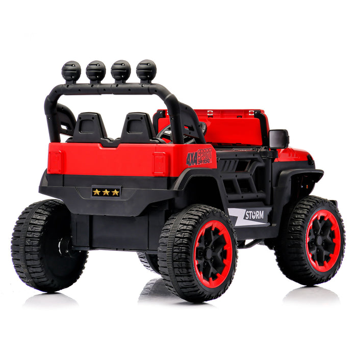 Electric Car With Remote Control, Colorful LED Lights, USB & MP3