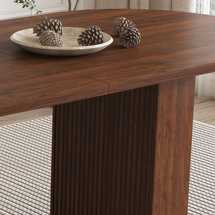 Modern Farmhouse Oval Dining Table With Slim Base