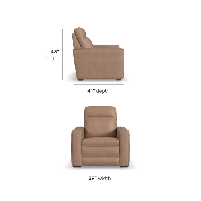Dutch - Power Recliner With Power Headrest & Lumbar