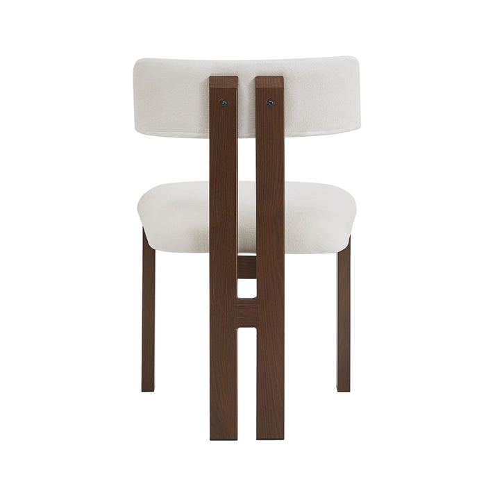 7 Piece Dining Set With Upholstered Armless Chairs And Table
