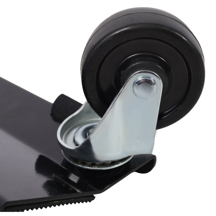 Heavy Duty Snowmobile Dolly With V Slide And Swivel Casters Steel, 1500Lbs Capacity