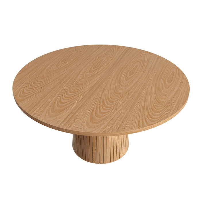 Round Dining Table With Strip Base