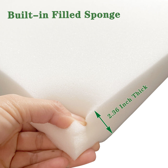 2 Pieces Set Outdoor Lounge Chair Cushion Replacement Patio Furniture Seat