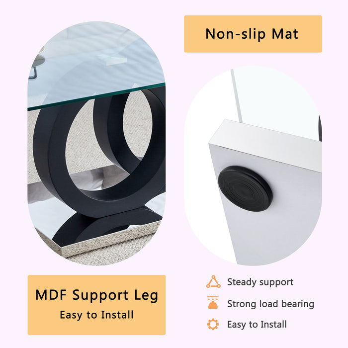 Minimalist Coffee Table - Black