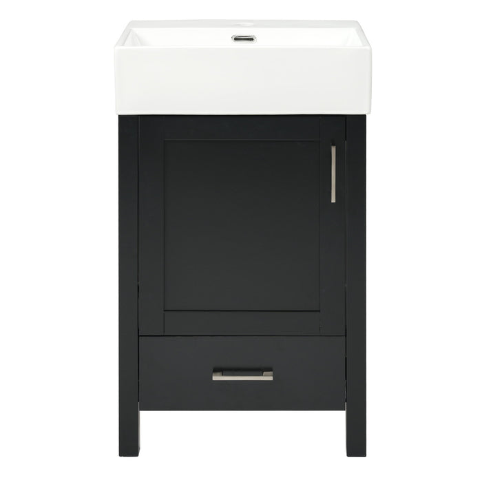 Bathroom Vanity With Sink, Frame And Drawer