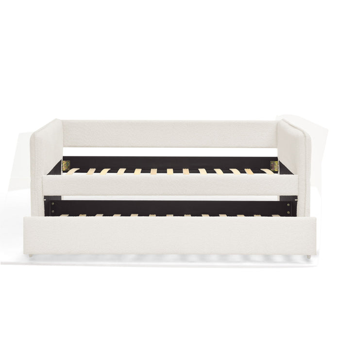 Upholstered Daybed With Pop Up Trundle