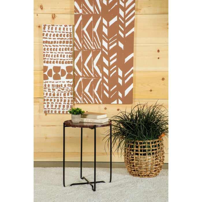 Kohala - Round Accent Side Table - Red