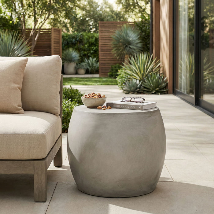 Outdoor Oval Shaped Side Table