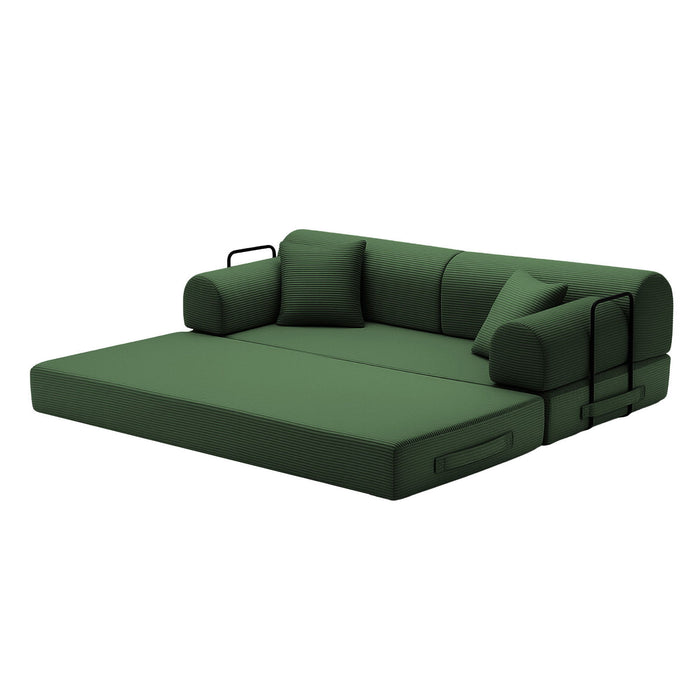 Convertible Sleeper Sofa Bed, Floor Lounge Couch For Living Room