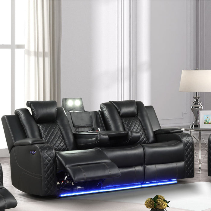 Benz - Power Reclining Sofa With LED Lighting