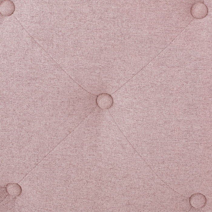 Flanner - Contemporary Fabric Upholstered Twin Headboard - Blush