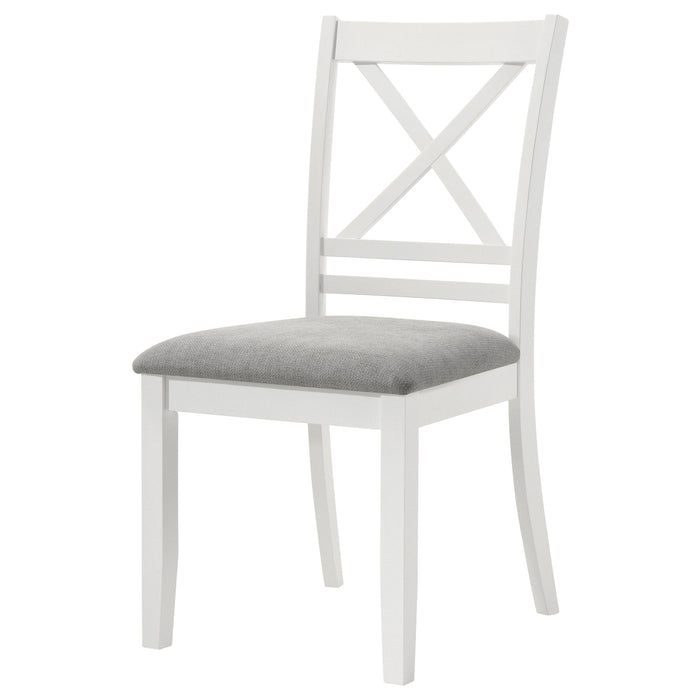 Evanston - Cross Back Dining Side Chair (Set of 2) - White